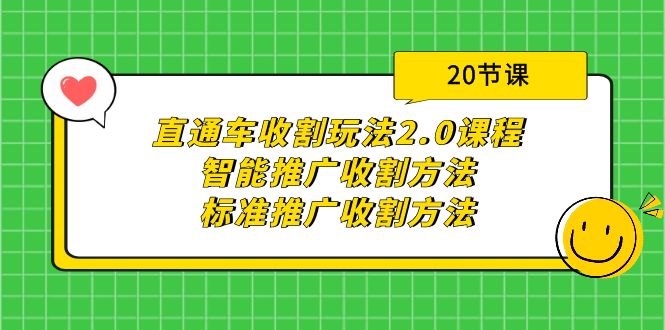 直通车收割玩法2.0课程:智能推广收割方法+标准推广收割方法(20节课)睿集资源栈-网赚项目-副业赚钱-互联网创业-资源整合睿集资源栈