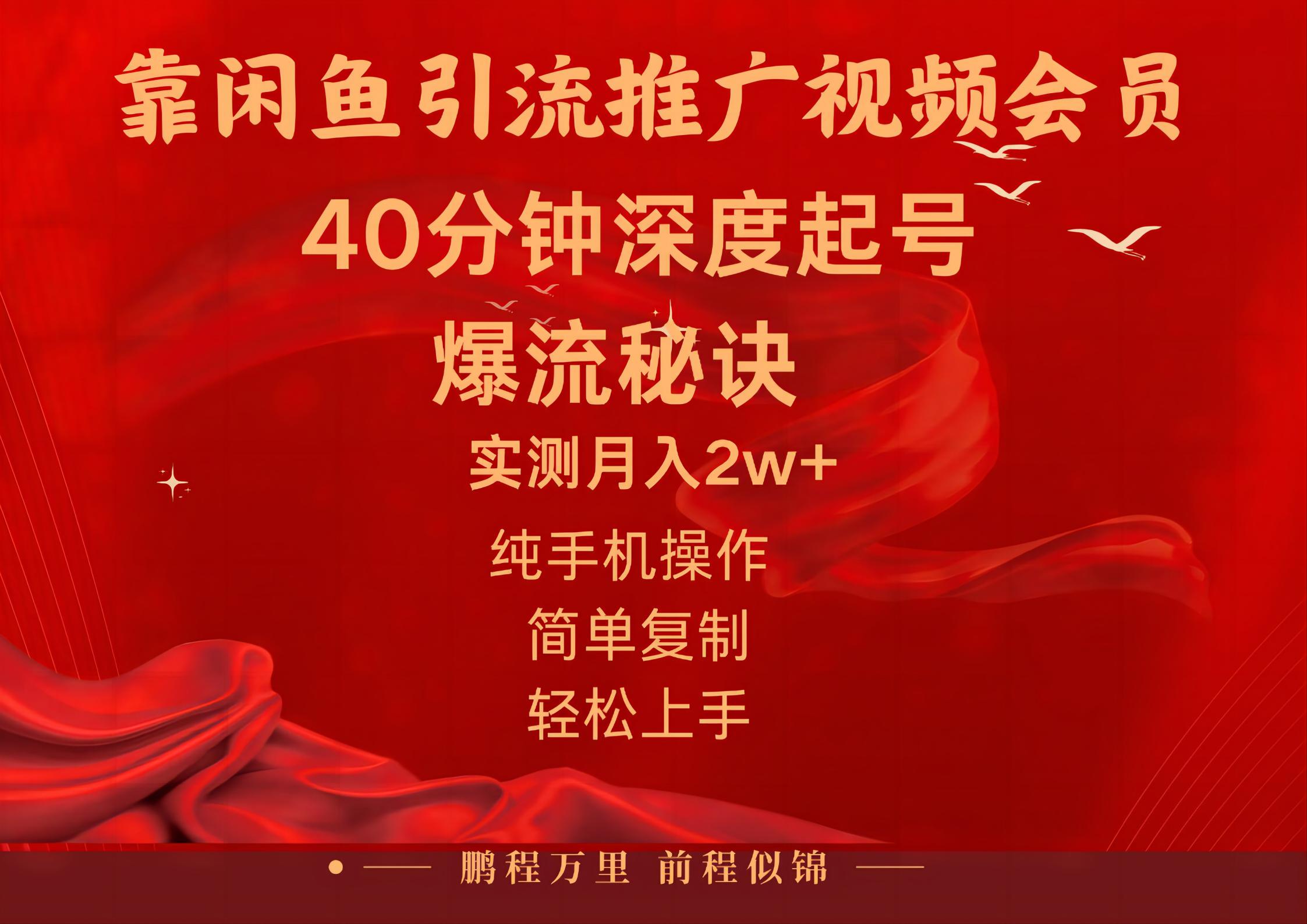闲鱼暴力引流推广视频会员，能做到日入2W+，操作简单睿集资源栈-网赚项目-副业赚钱-互联网创业-资源整合睿集资源栈