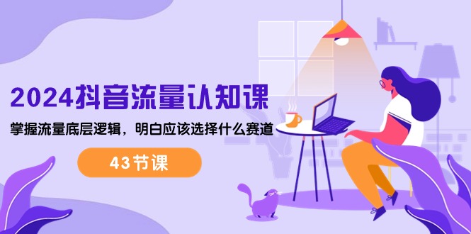 2024抖音流量·认知课：掌握流量底层逻辑，明白应该选择什么赛道 (43节课)睿集资源栈-网赚项目-副业赚钱-互联网创业-资源整合睿集资源栈