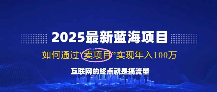 2025最新蓝海项目，零门槛轻松复制，月入10万+，新手也能操作！睿集资源栈-网赚项目-副业赚钱-互联网创业-资源整合睿集资源栈