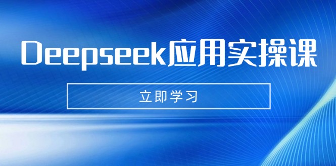 Deepseek应用实操课：AI制作数字妈妈、写真、短视频，辅导作业，PPT制作等睿集资源栈-网赚项目-副业赚钱-互联网创业-资源整合睿集资源栈