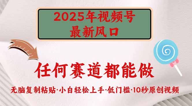 2025年视频号新风口，低门槛只需要无脑执行睿集资源栈-网赚项目-副业赚钱-互联网创业-资源整合睿集资源栈