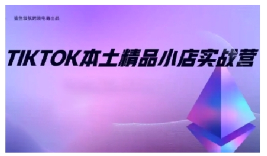 TikTok本土精品小店出海实战营，从入门到高阶，不止0-1!睿集资源栈-网赚项目-副业赚钱-互联网创业-资源整合睿集资源栈