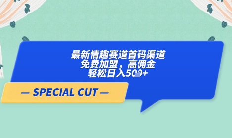 【轻云】最新情趣赛道首码渠道，免费加盟，高佣金，轻松日入5张+睿集资源栈-网赚项目-副业赚钱-互联网创业-资源整合睿集资源栈